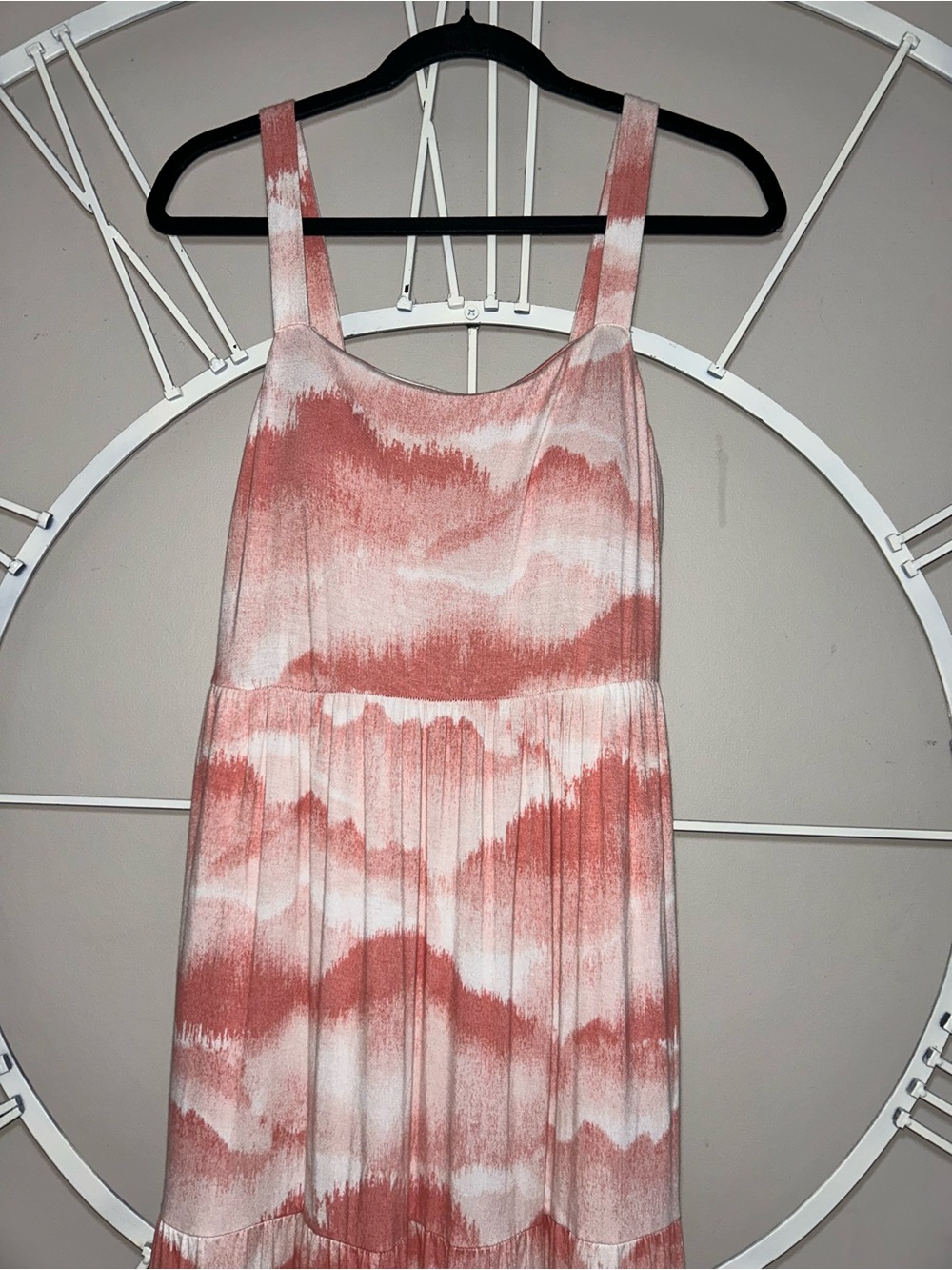 Soma Weekend Pink White Tie-Dye Sleeveless Maxi Dress - Picture 3 of 10